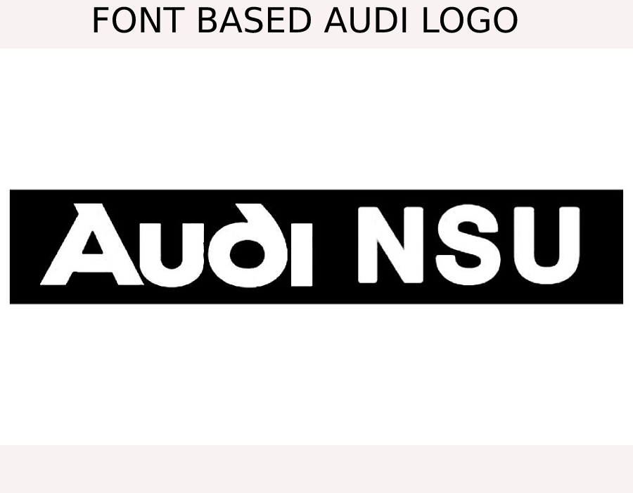 Font Based Audi Logo