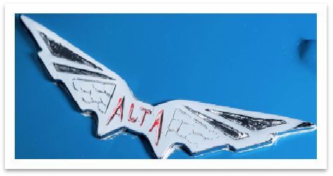 Car emblems with wings-Alta
